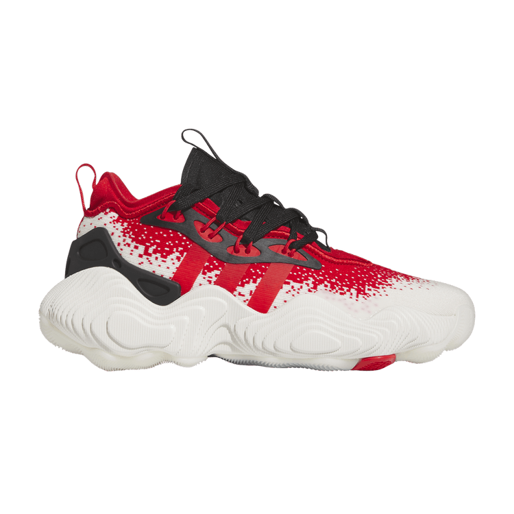 adidas Trae Young 3 Off White Vivid Red Core Black (GS)