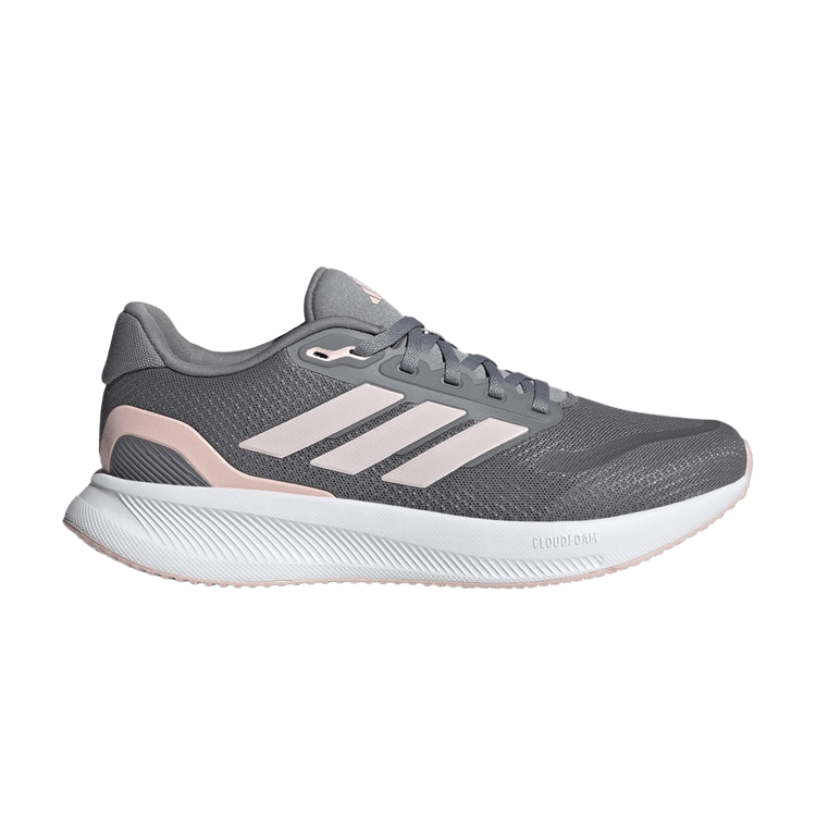 adidas Runfalcon 5 Wide Grey Sandy Pink Cloud White (Women's)