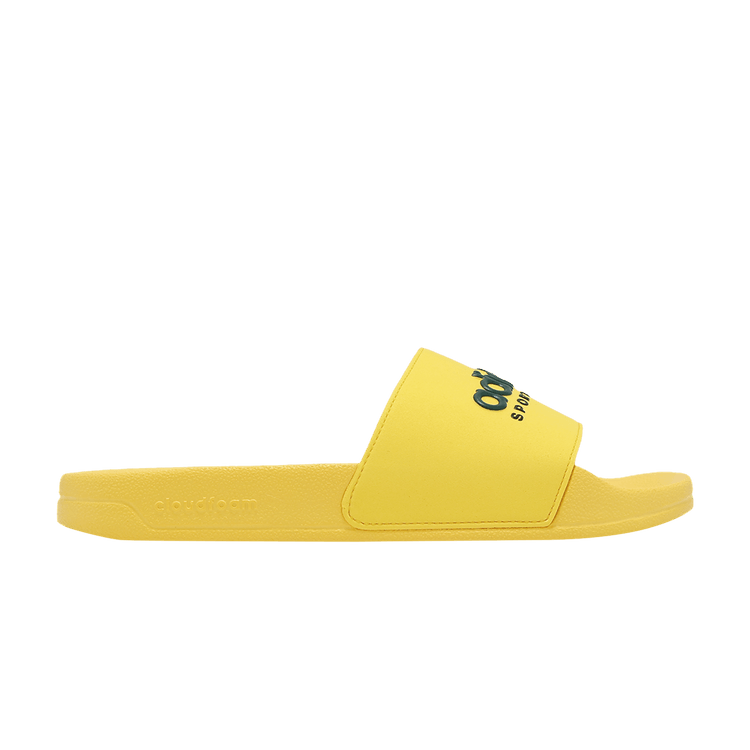 adidas Adilette Shower Slides Yellow Collegiate Green