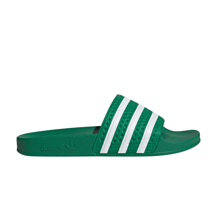 adidas Adilette Slides Green Cloud White