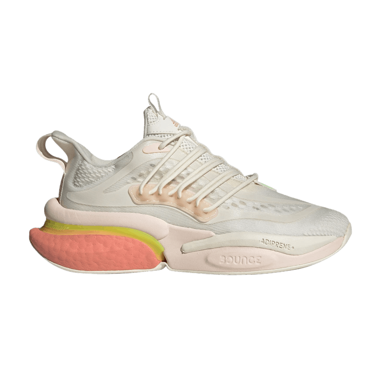 adidas Alphaboost V1 Off White Wonder Clay Lucid Lemon (Women's)