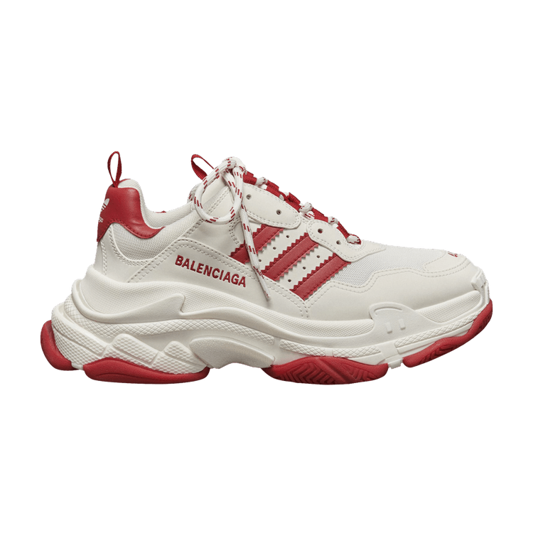 Balenciaga x adidas Triple S White Red
