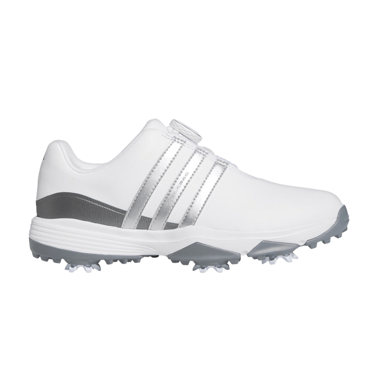 adidas Tour360 24 BOA Golf Cloud White Silver Metallic Iron Metallic (GS)