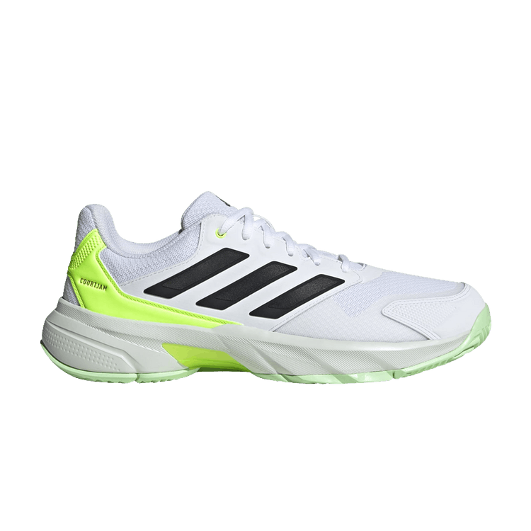 adidas Courtjam Control 3 Cloud White Core Black Lucid Lemon