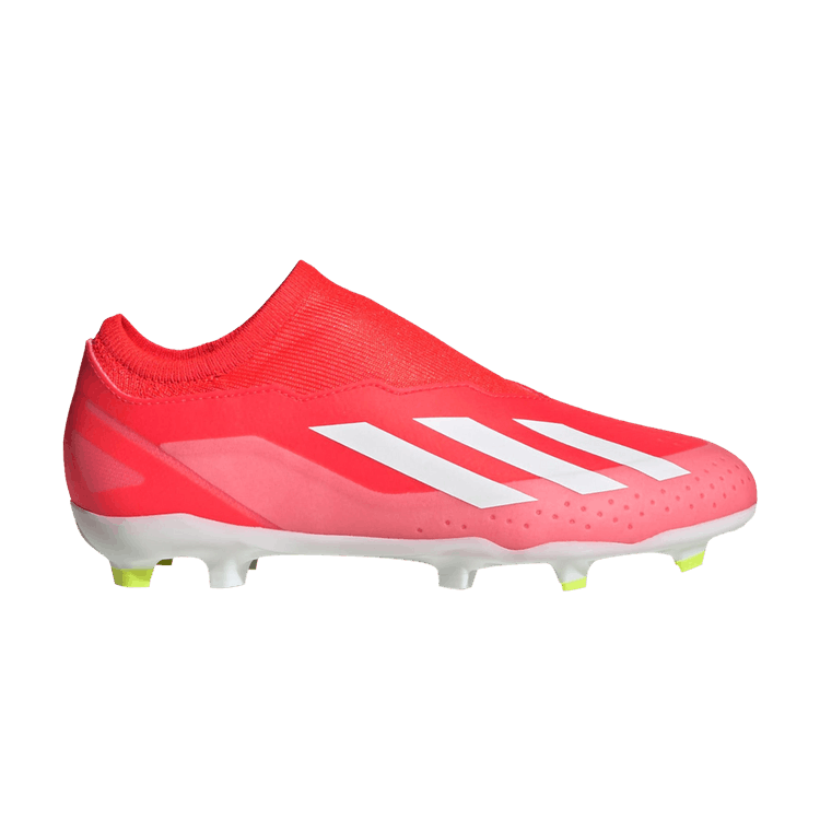 adidas Crazyfast League Laceless FG Solar Red Cloud White Team Solar Yellow (GS)
