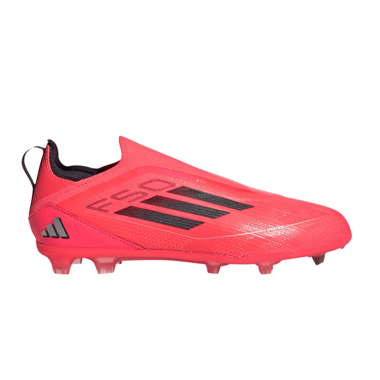 adidas F50 Pro Laceless FG Turbo Aurora Black Platinum Metallic (GS)