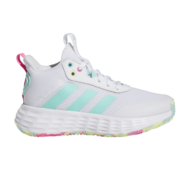 adidas Ownthegame 2.0 Cloud White Flash Aqua Lucid Pink (GS)