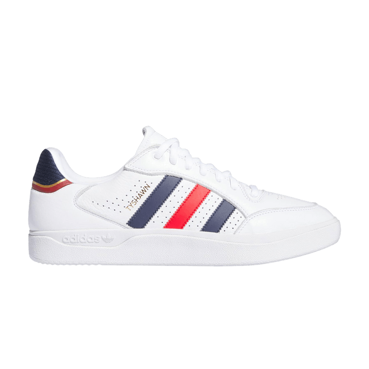 adidas Tyshawn Low Cloud White Better Scarlet Gold Metallic