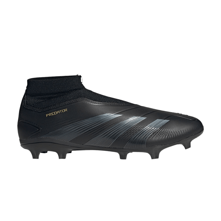 adidas Predator League Laceless FG Core Black Carbon Gold Metallic