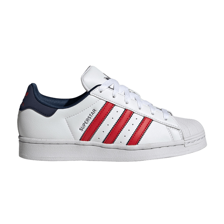 adidas Superstar Cloud White Better Scarlet Night Indigo (GS)