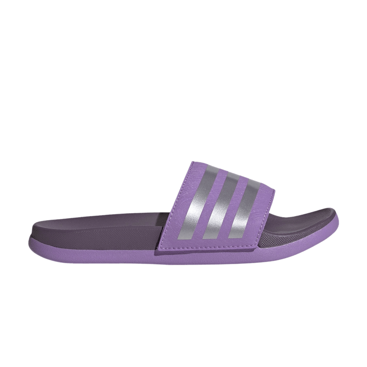 adidas Adilette Comfort Slides Violet Fusion Matte Silver Shadow Violet (GS)