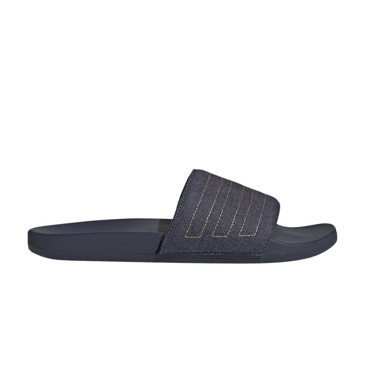 adidas Adilette Comfort Slides Shadow Navy Preloved Yellow