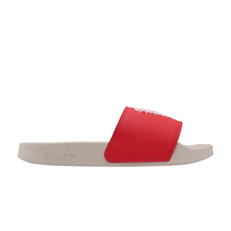 adidas Adilette Lite Slides Bright Red Clear Pink Wonder Clay