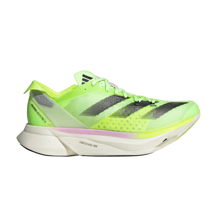 adidas Adizero Adios Pro 3 Aurora Black Zero Metalic Lucid Lemon (Women's)
