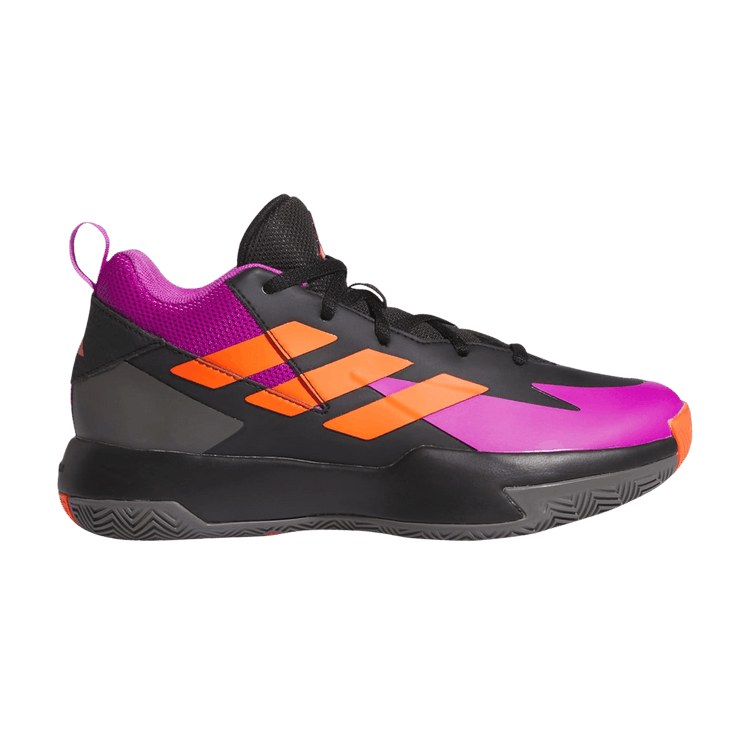 adidas Cross 'Em Up Select Core Black Purple Burst Impact Orange (GS)