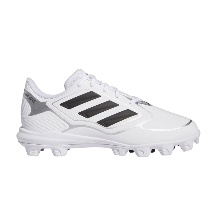 adidas Purehustle 3 MD Cloud White Core Black Silver Metallic (GS)