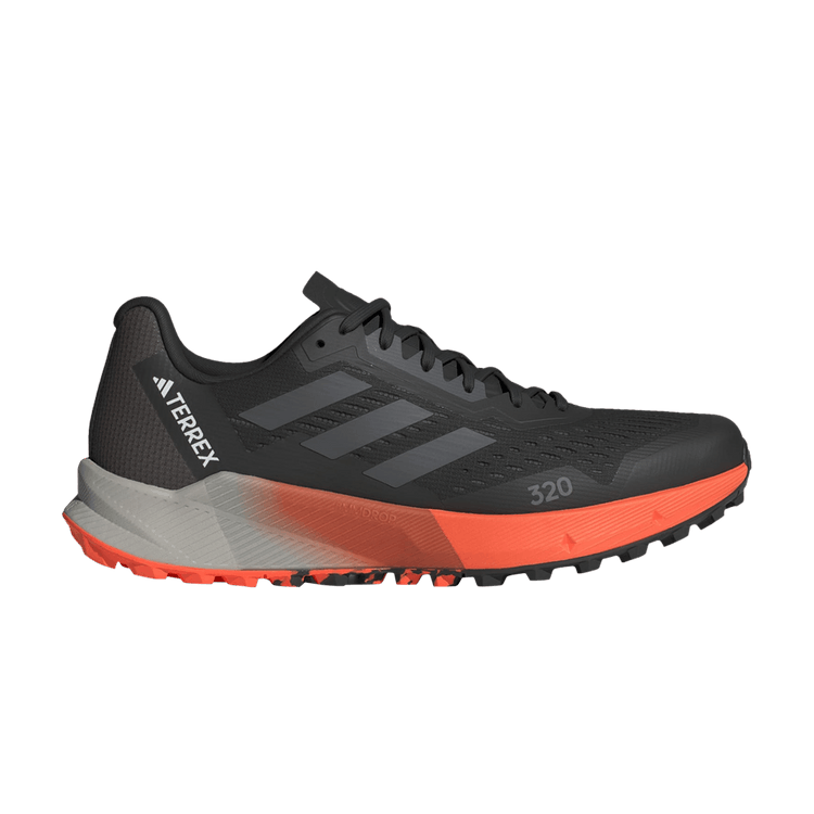 adidas Terrex Agravic Flow 2.0 Trail Core Black Grey Impact Orange