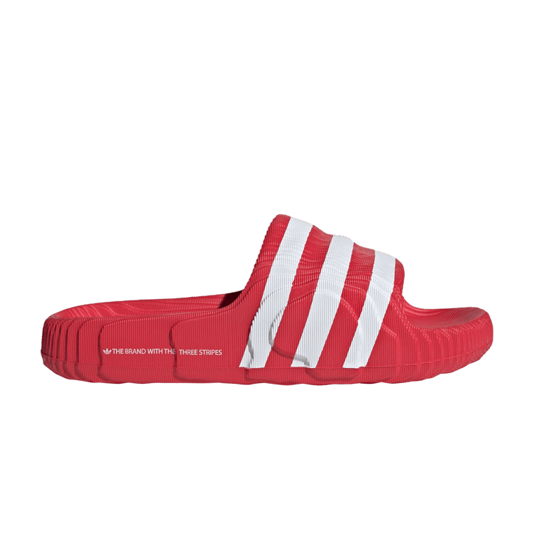 adidas Adilette 22 Slides Better Scarlet Cloud White