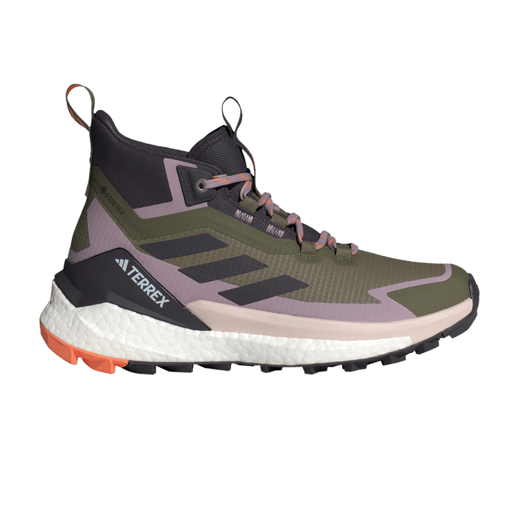 adidas Terrex Free Hiker 2.0 Gore-Tex Olive Strata Aurora Black Amber Tint (Women's)