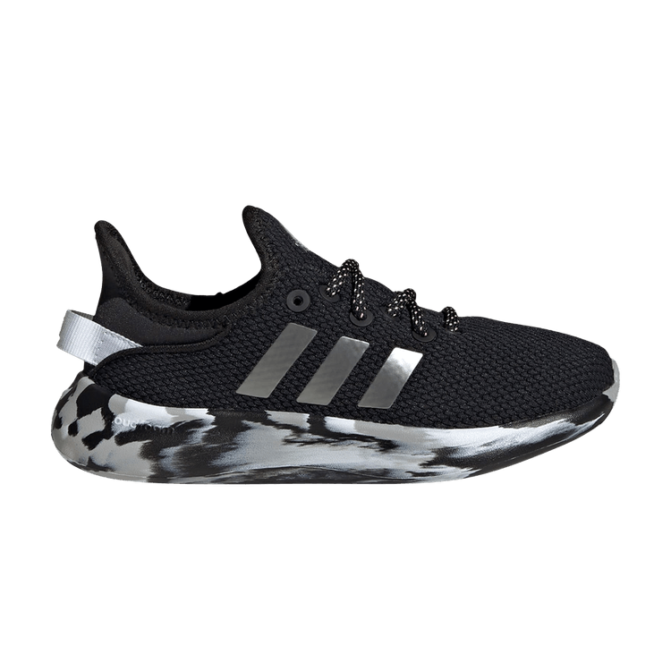 adidas Cloudfoam Pure Core Black Iron Metallic Pink Spark (GS)