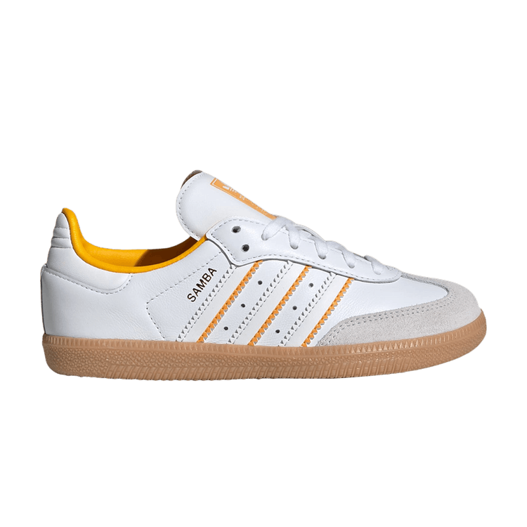 adidas Samba OG Crystal White Cloud White Crew Yellow (PS)