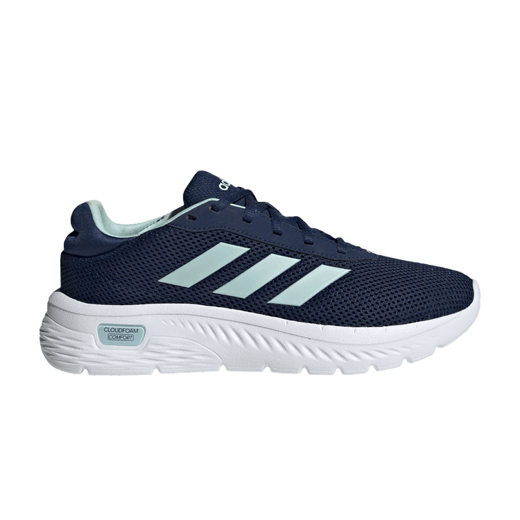 adidas Cloudfoam Comfy Dark Blue Halo Mint Cloud White (Women's)