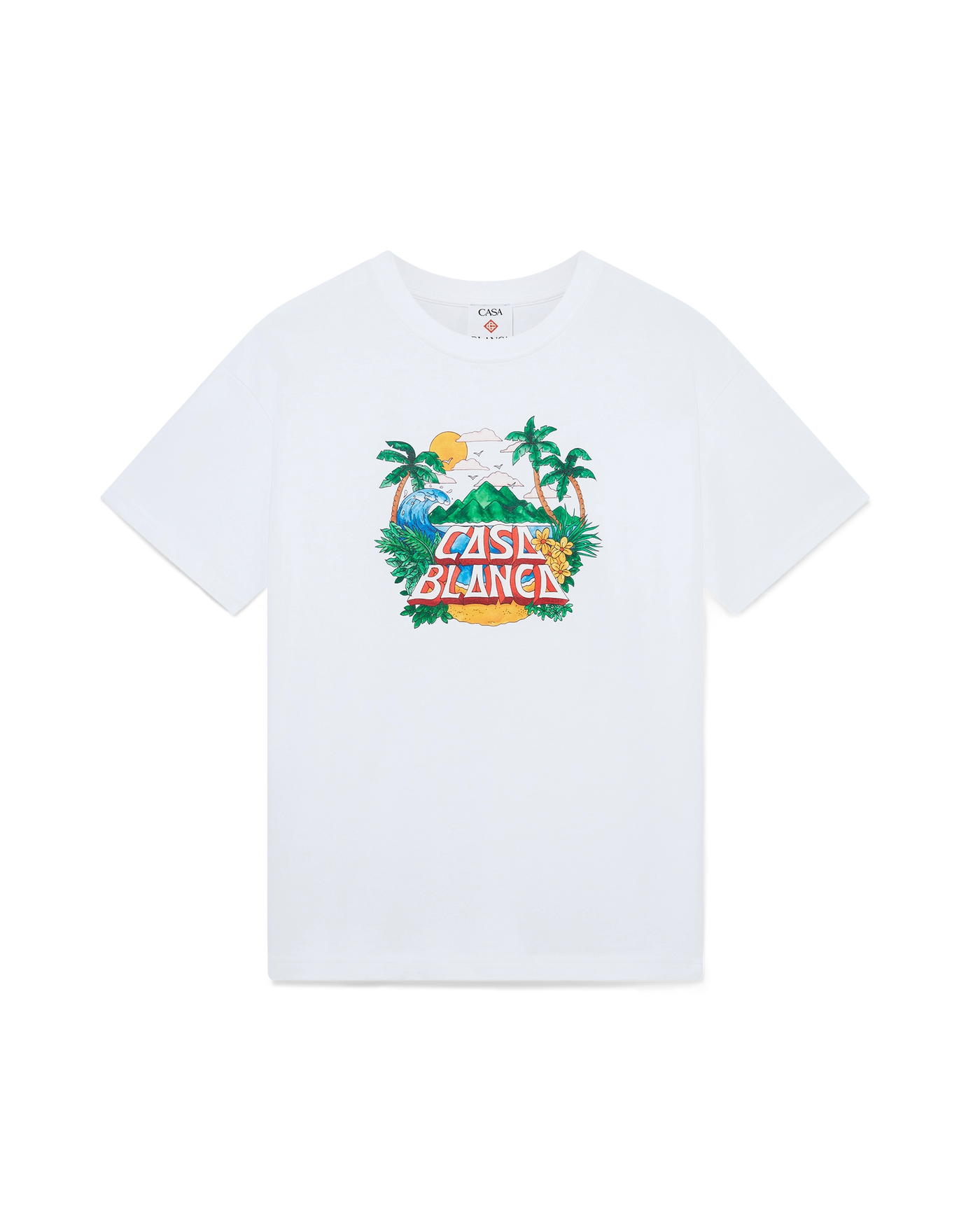 Casablanca Beach Wave Short Sleeve T‑Shirt