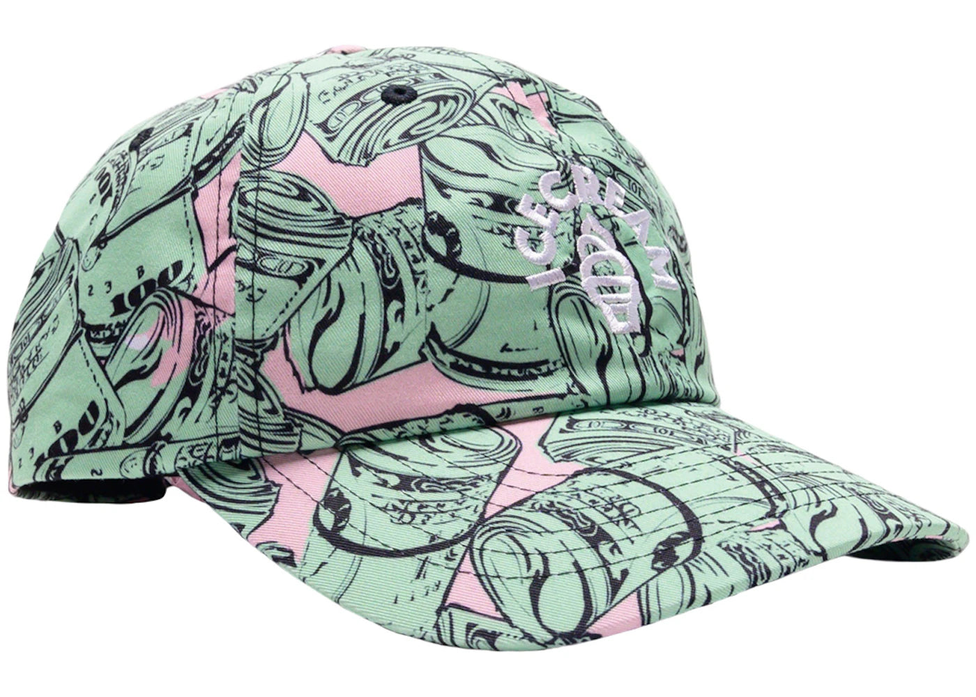 Ice Cream Bands Dad Cap Green/Rose Smoke