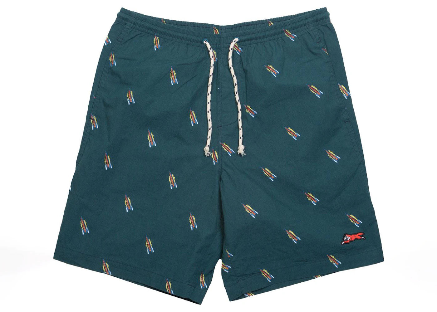 Ice Cream Birch Shorts Green/Deep Teal