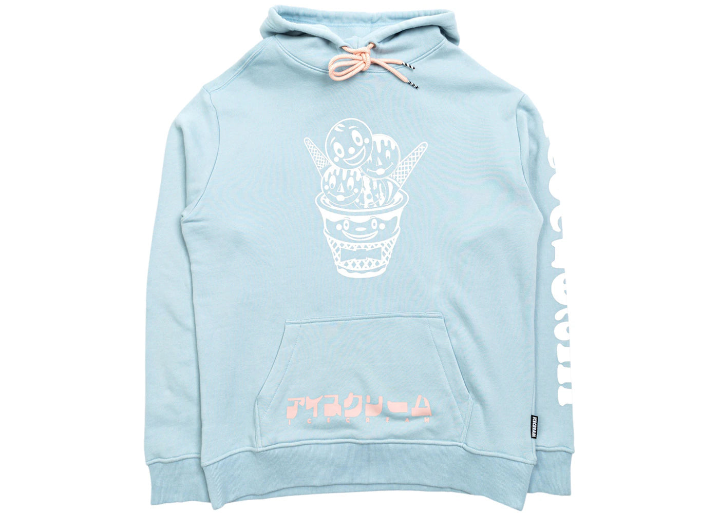 Ice Cream Bow Tie Hoodie Blue