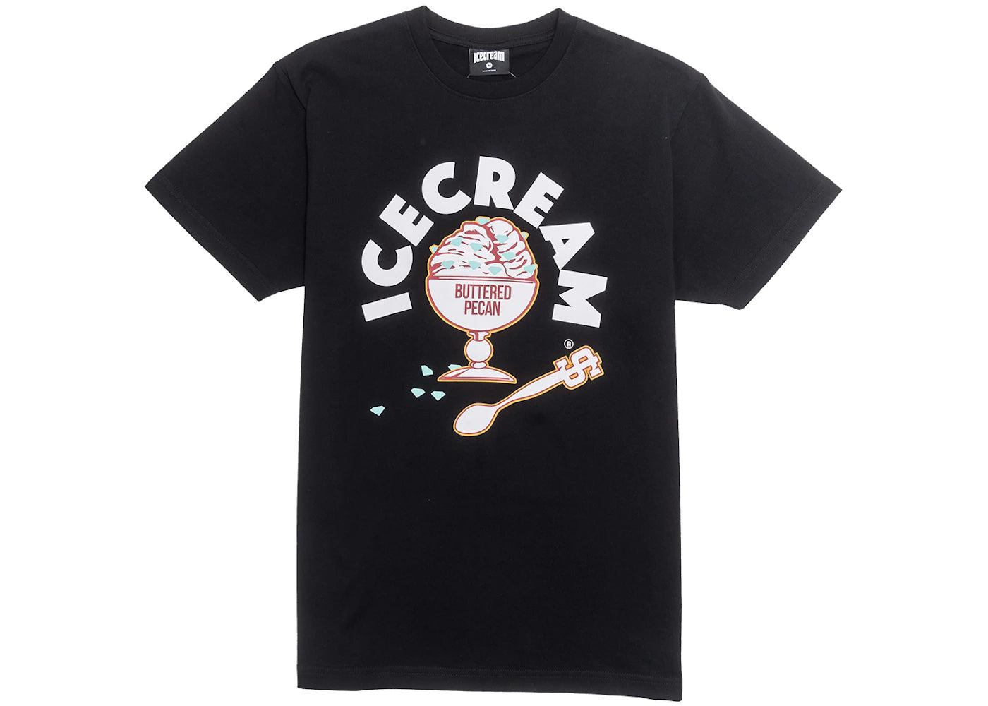 Ice Cream Butter Becan Tee Black