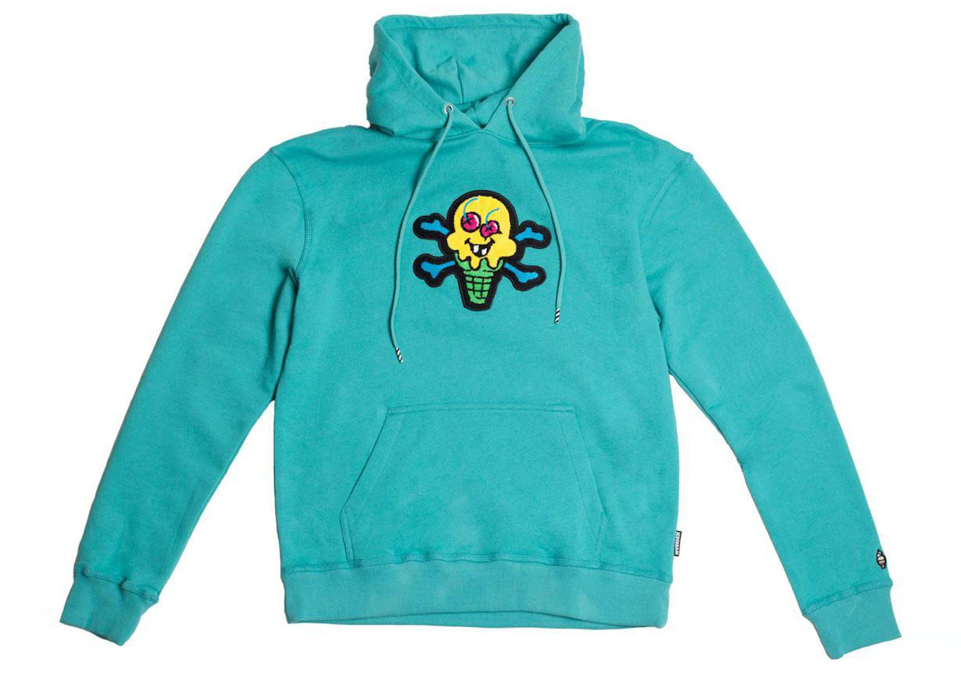 Ice Cream Chenille Hoodie Blue/Aqua