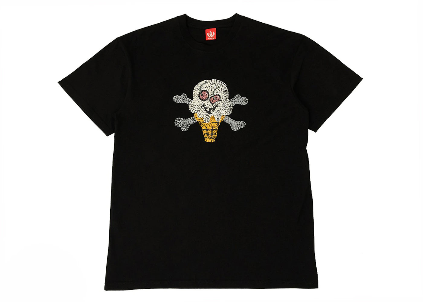 Ice Cream Cherry Face Tee Black