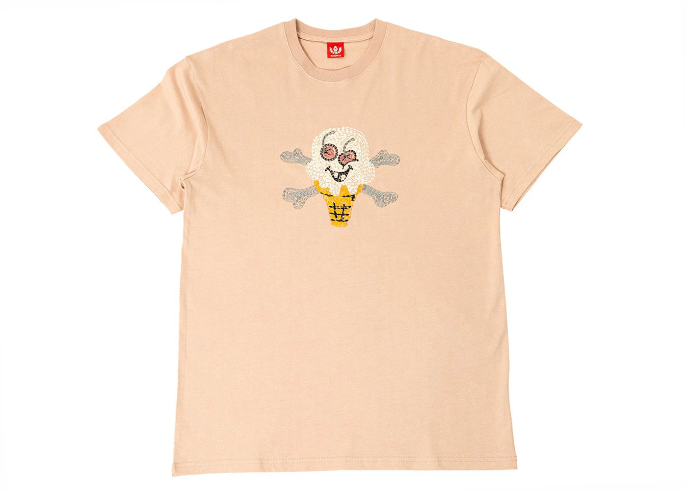 Ice Cream Cherry Face Tee Pink/Rose Smoke