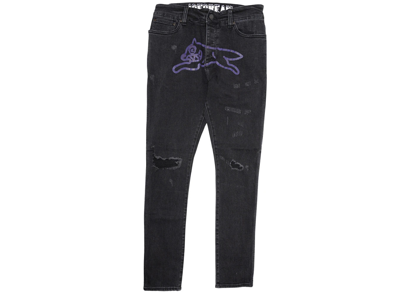 Ice Cream Chocolate Dog Jeans Black