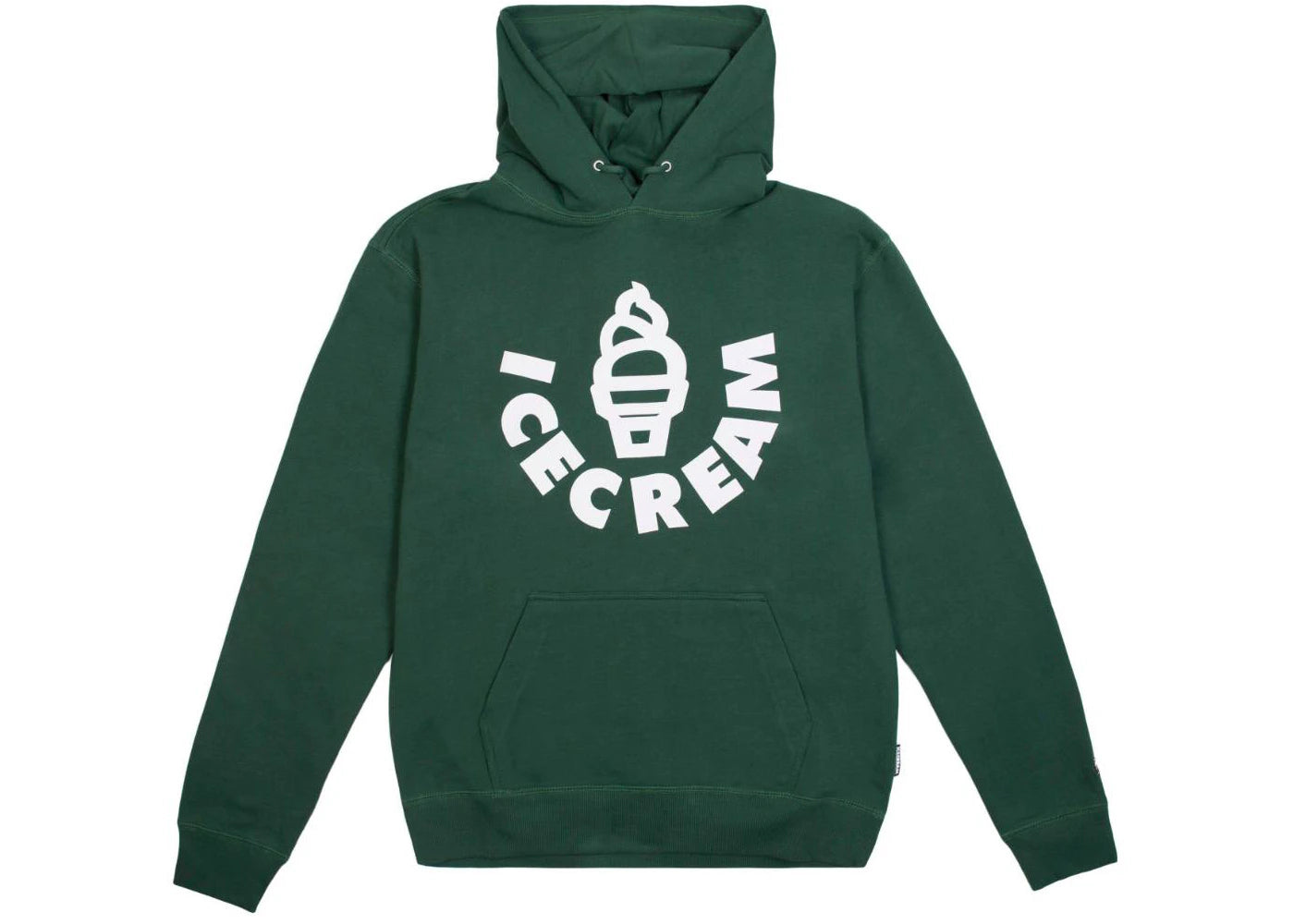 Ice Cream Cone Hoodie Green