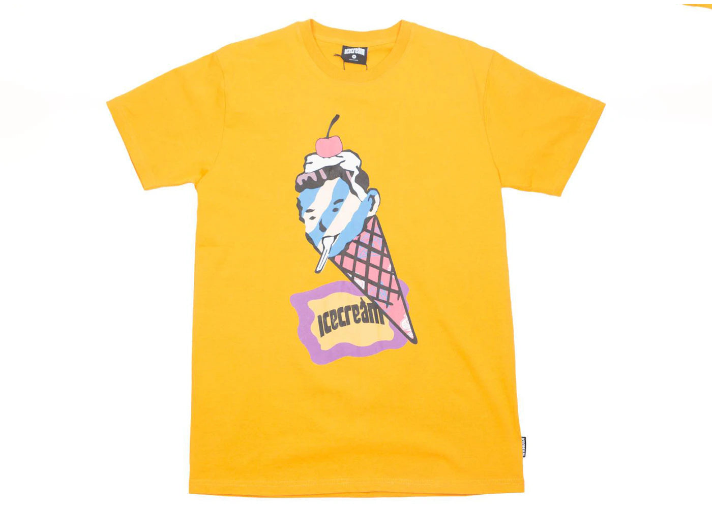 Ice Cream Conehead Tee Yellow