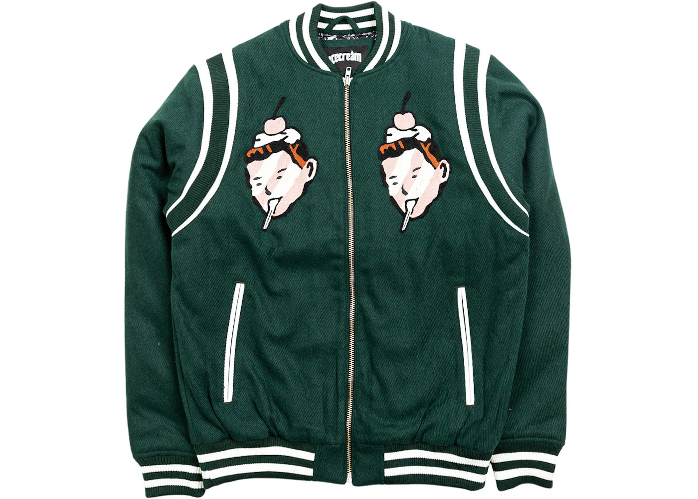 Ice Cream Faces Jacket Green
