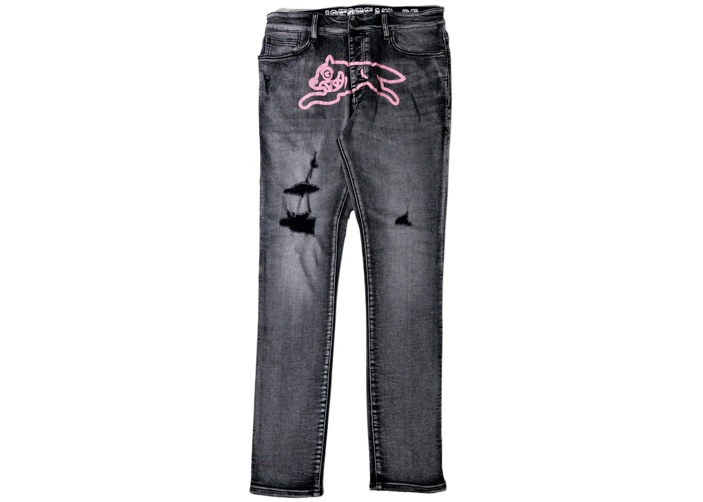 Ice Cream Flamingo Jeans Gray