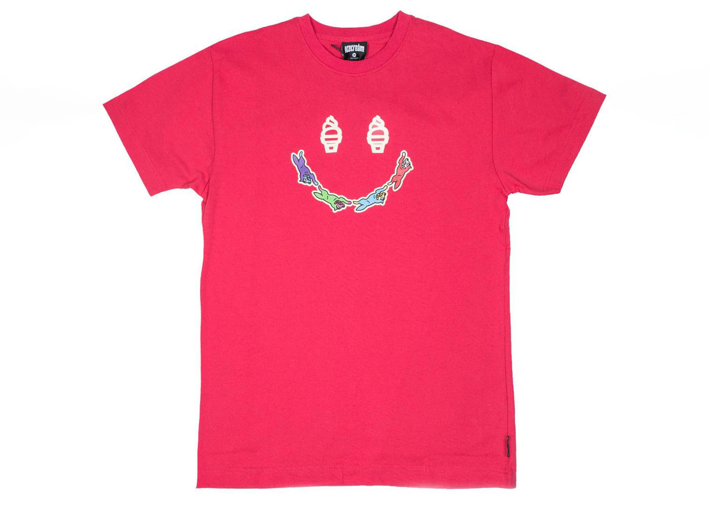 Ice Cream Happy Tee Red/Raspberry Wine