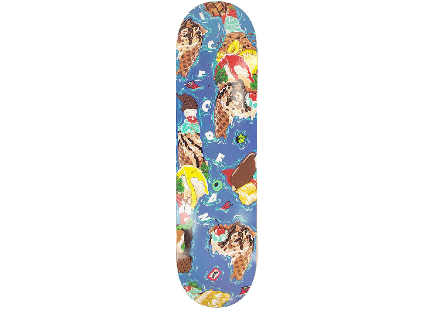 Ice Cream Island Skateboard Deck Blue
