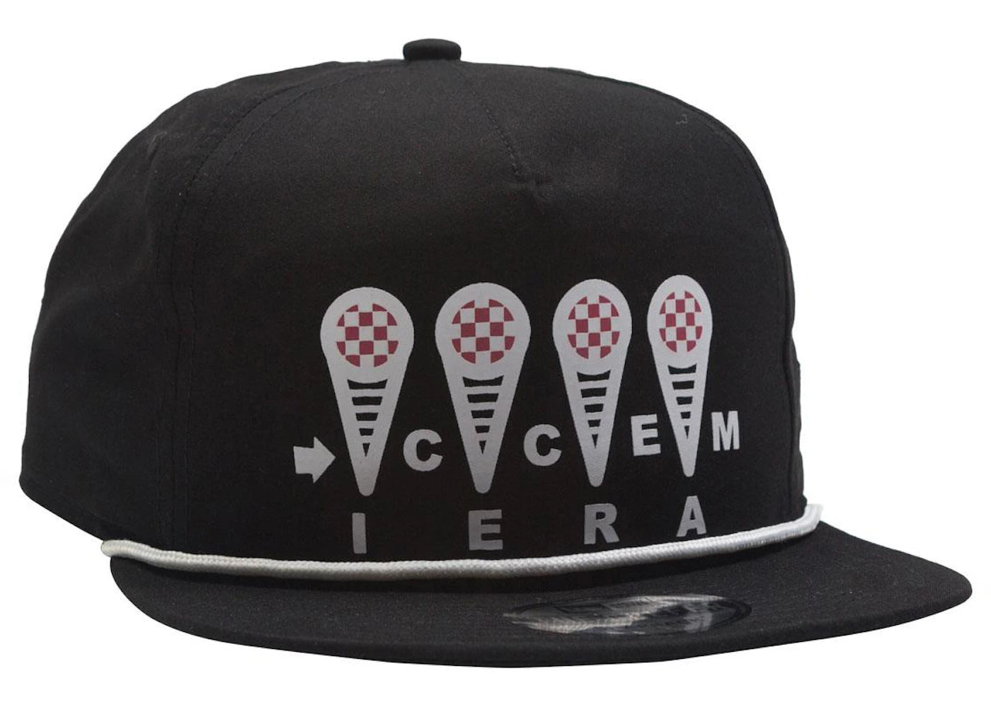 Ice Cream Logo Cap Black