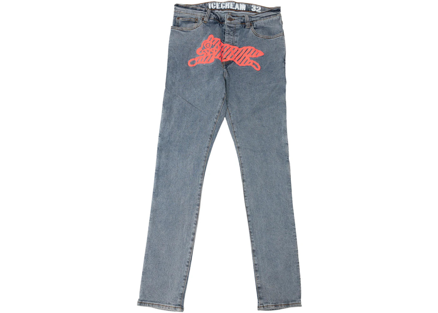 Ice Cream Neon Cherry Jeans Blue/Light Wash