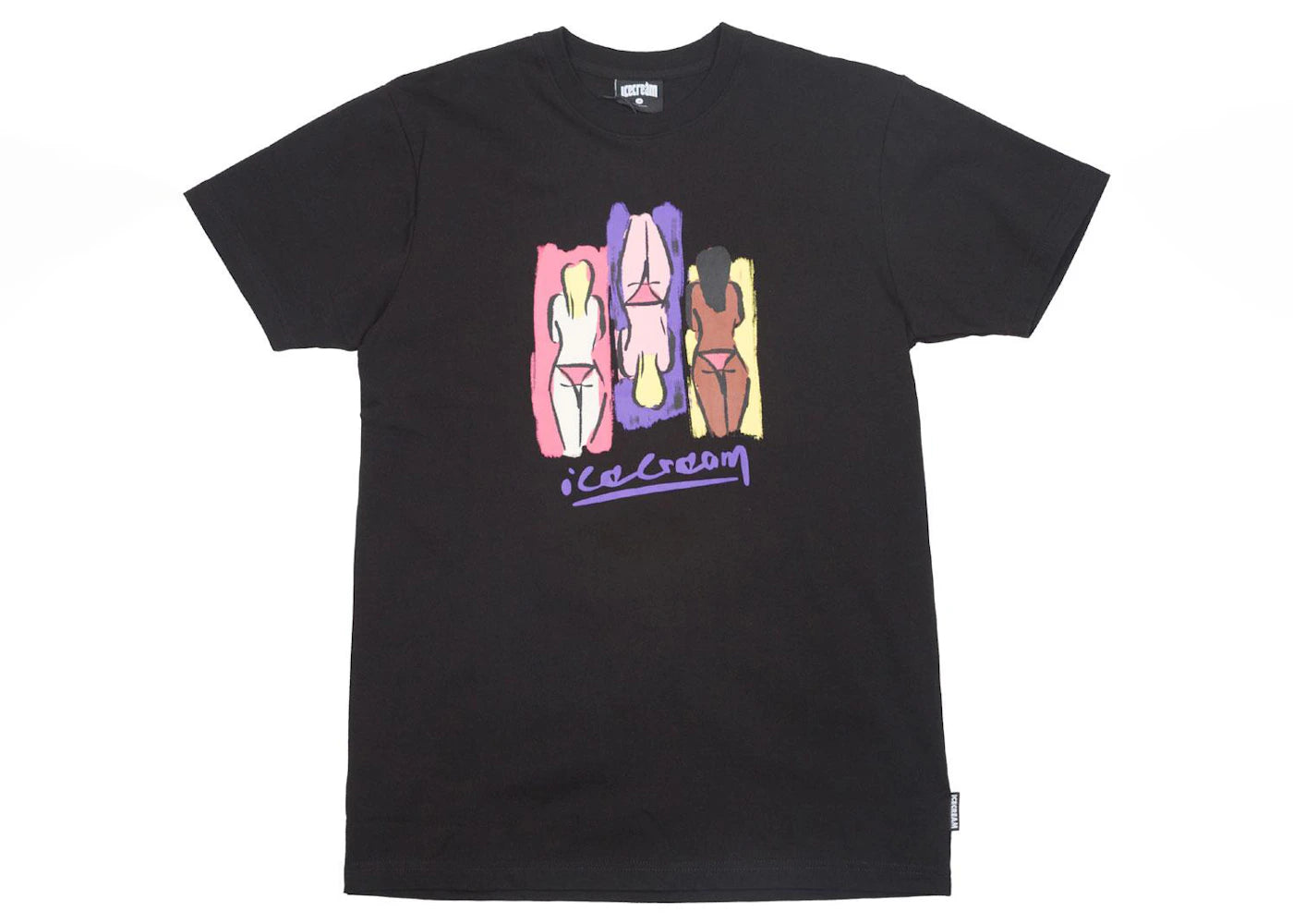 Ice Cream Neopolitan Tee Black