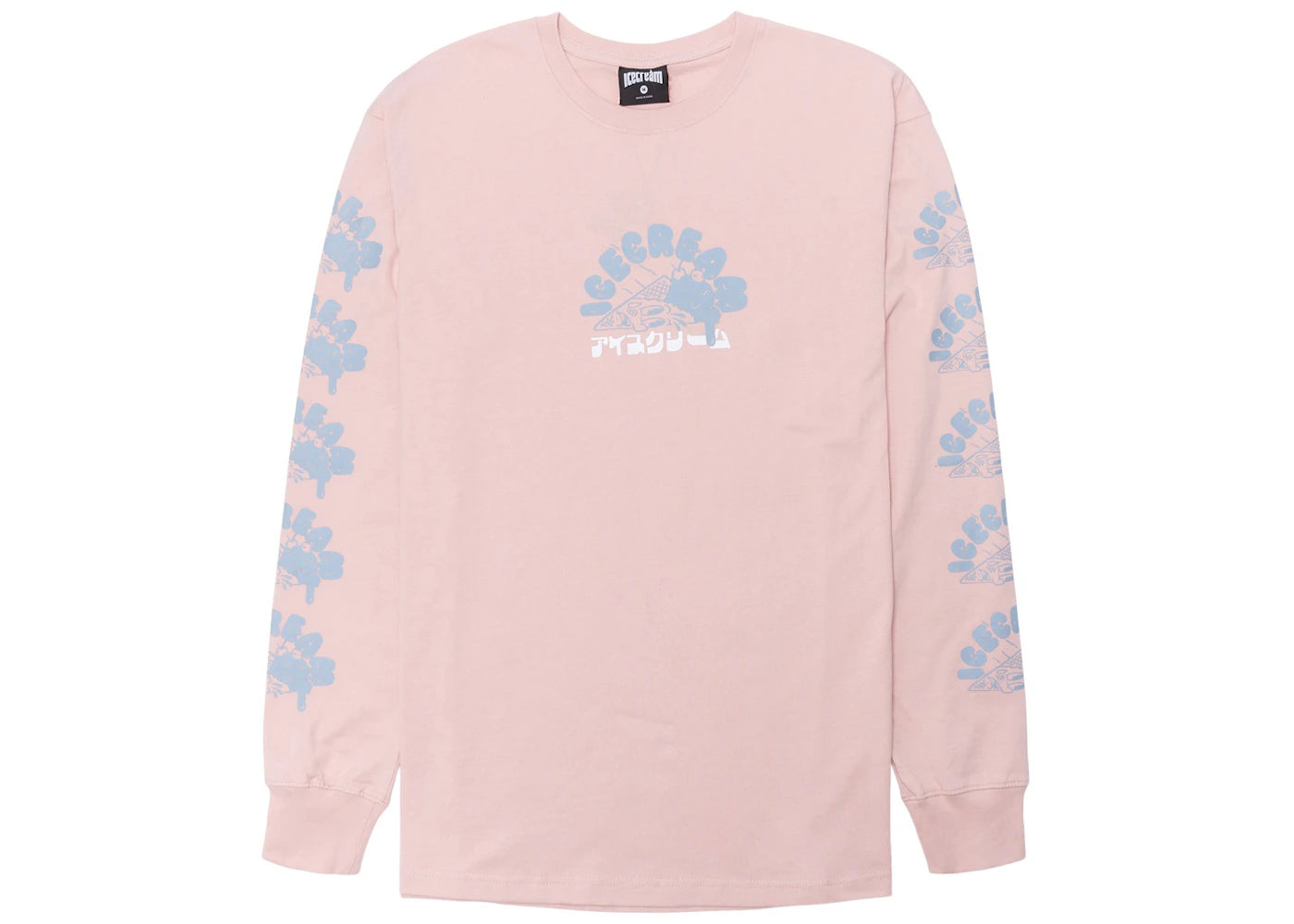 Ice Cream Oops Long Sleeve Knit Long Sleeve Tee Pink/Rose Smoke