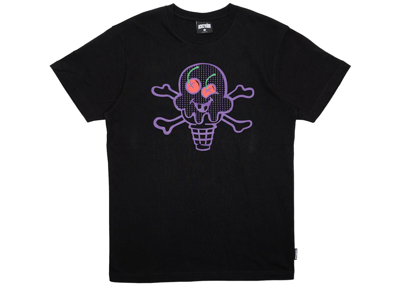 Ice Cream Polka Tee Black
