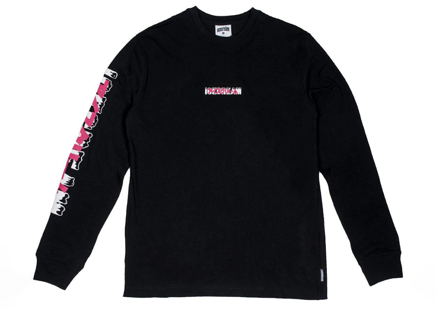 Ice Cream Transition Long Sleeve Tee Black