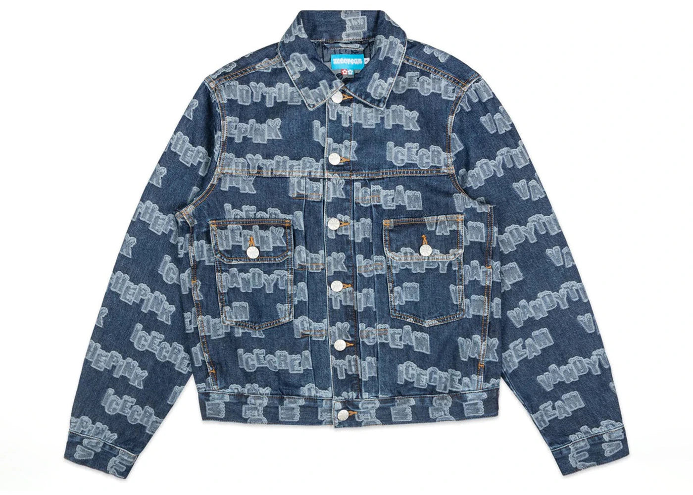 Ice Cream x Vandy All Over Denim Jacket Jacquard Indigo