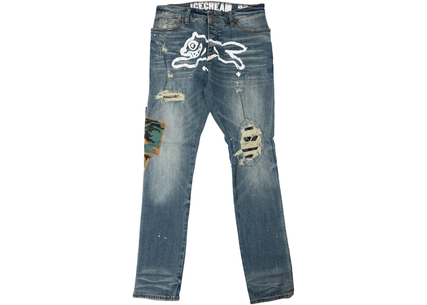 Ice Cream Yoshi Jeans Blue Denim