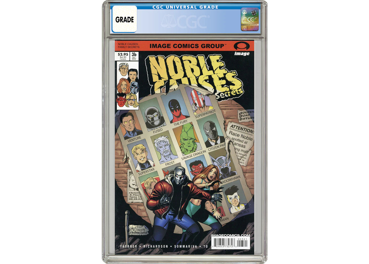 Image Noble Causes Family Secrets (2002) #3B Comic Book CGC Graded